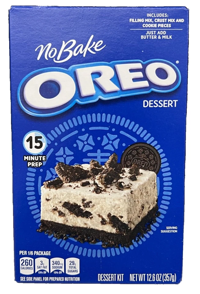 JELL-O No Bake Oreo Cheesecake Dessert Mix 12.6 Oz