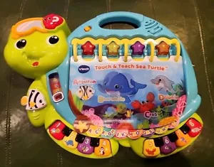 VTech Interactive Toy Touch And Teach Turtle Music Story Sing Time Tested - Picture 1 of 4