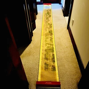Along the River During the Qingming Festival 清明上河图 Hand scroll Paint Antique - Picture 1 of 12