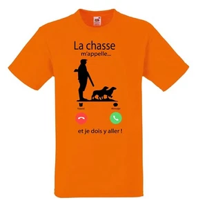 HERREN T-SHIRT DIE JAGD RUFT MICH ORANGE 1 - Bild 1 von 2