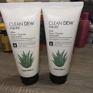 TONYMOLY Clean Dew Aloe Foam Cleanser, Aloe, 6 Fl Oz Lot Of 2 - Picture 1 of 3