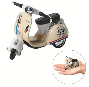 Retro Style Motor Roller Modell 1:43 mit Rückziehmotor aus Metall und Kunststoff - Bild 1 von 6