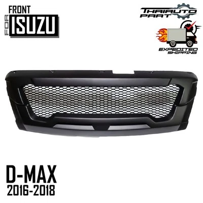 Parrilla delantera malla negra mate para camioneta Isuzu D-MAX DMAX Ute 2016-2019 Foto 1 de 4