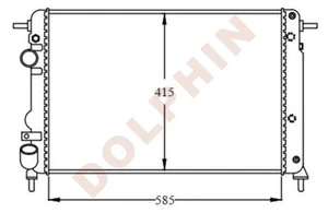 RENAULT Radiator - 1.5 dCi, 1.6 i 16V, 1.9 D, 1.9 (1998-2008) by Dolphin - Picture 1 of 1