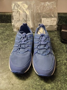 Lands End Water Shoes Mens Size 12 MED Clear Blue Mesh - Picture 1 of 13