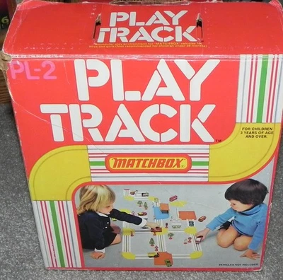 Vintage Matchbox Lesney Model PL-2 Play Track Set 1981 with Box Incomplete - Image 1 of 4