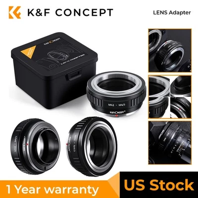 K&F Concept M42-M4/3 Lens Adapter for M42 Lens to Micro 4/3 Four Thirds Mount - Image 1 of 4
