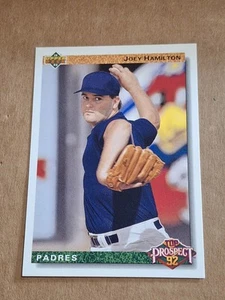 1992 JOEY HAMILTON UPPER DECK BASEBALL ROOKIE CARD RC #67 SAN DIEGO PADRES - Picture 1 of 2