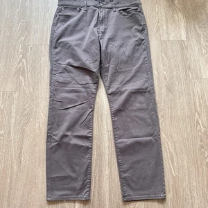 Lucky Brand Men Jeans 121 Slim Straight Brown Actual 38x32 Comfort Stretch Denim - Picture 1 of 11