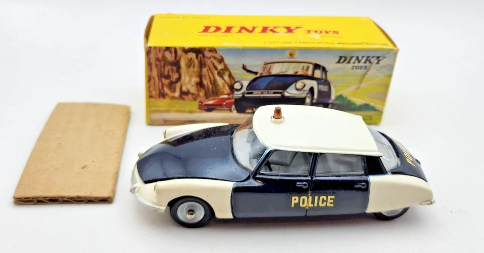 Vintage 1968-70 Dinky Toys 501 Citroen DS 19 Police France with Box Very Nice! - Image 1 of 4