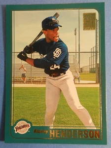 2001 Topps Traded Rickey Henderson San Diego Padres #T77 - Bild 1 von 6