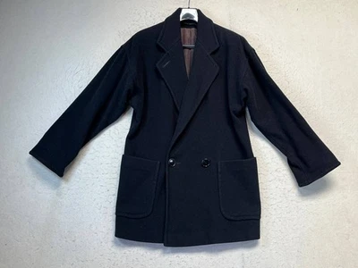 Vintage L Magnin Black 100%  Wool Coat Size 4 Classic Women's Made in USA  - Image 1 of 4