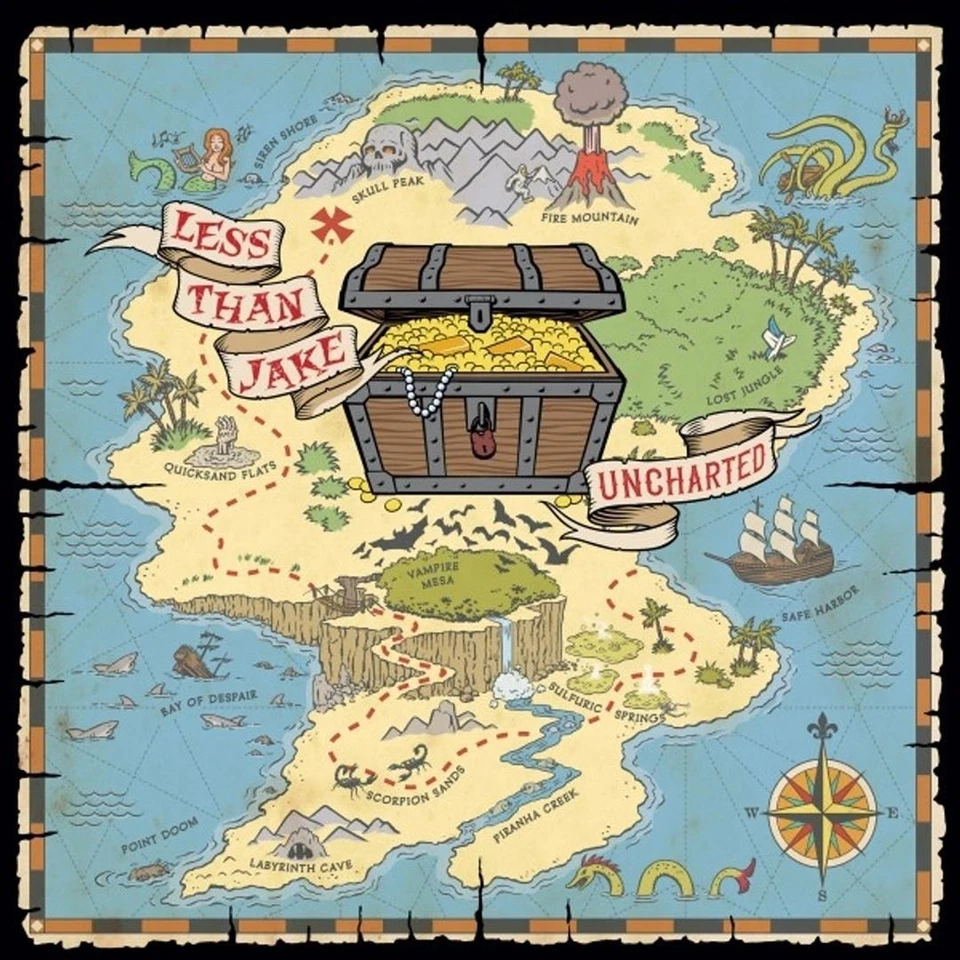 LESS THAN JAKE UNCHARTED NEW CD - Image 1 of 1