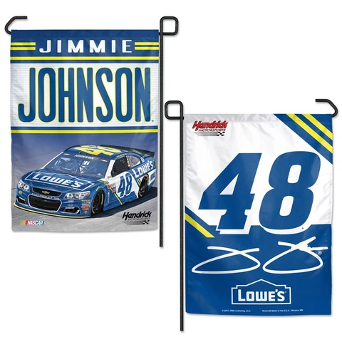 Jimmie Johnson Wincraft 2017 #48 Lowe's Double Sided 12x18 Garden Flag FREE SHIP Cover