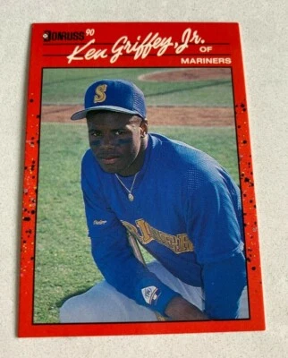 MLB KEN GRIFFEY JR Mariners 1990 Donruss ROOKIE RC Baseball Trading CARD #365 - Image 1 of 3