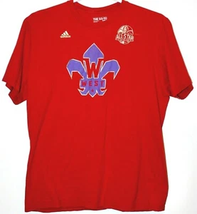 Kevin Love #42 2014 All Star New Orleans RED T Shirt Adidas XL TIMBERWOLVES NBA - Picture 1 of 8