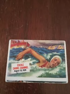 1954 Topps (Scoop) #73 Ederle Swims English Channel (FAIR) - Picture 1 of 2
