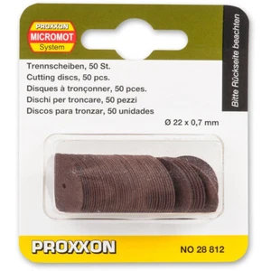 PROXXON Dischi da taglio Corundum - 22 mm (Pkt 50) 28812 da RDGTools - Foto 1 di 3