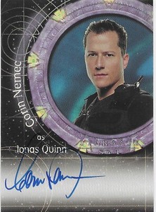 Stargate SG1 Season 6 - A26 Autograph Corin Nemec as Jonas Quinn Auto