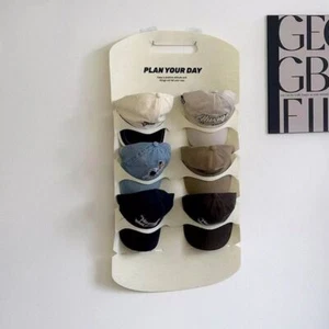6/12 Pockets Hat Display Rack Visible Hat Organizer Wall Door - Picture 1 of 12