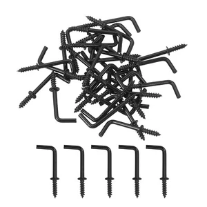 Ganchos de ángulo recto, 50 piezas ganchos de tornillo en forma de L de 3/4" ganchos de tornillo - Imagen 1 de 6