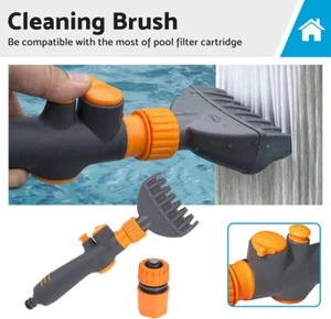Jet Cleaning Water Wand Tub Spa Filter Swimming Pool Cartridge Cleaner Brush New - Picture 1 of 12