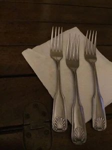 Lote de 3 piezas, horquillas de concha marina coral de acero inoxidable coral de Japón Brand Ware - Imagen 1 de 5