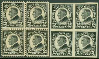 EDW1949SELL : USA 1923 Sc #610-11 Blks of 4 Very Fine Mint Never Hinged. Cat - Image 1 of 2