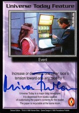 BABYLON 5 Mira Furlan DELUXE Universe Today Feature AUTOGRAPHED signed card