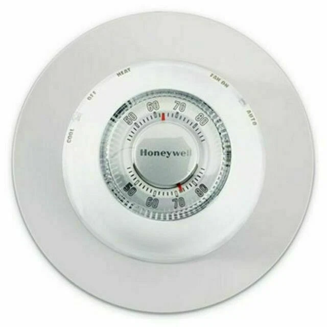 Honeywell CT87N1001 Round Heat/Cool Manual Thermostat - White