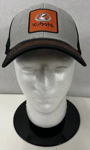 Kubota Connect 50 Years USA Black Gray Orange Trucker SnapBack Hat Cap - Picture 1 of 8