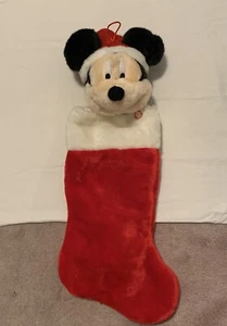 Mickey Mouse Singing Plush Christmas Stocking (Gemmy & Disney, 2008) Tested - Picture 1 of 8
