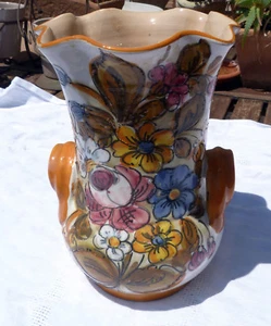 VASO FLOREALE CERAMICA DI CASTELLI CM 15 X 21 - Picture 1 of 5