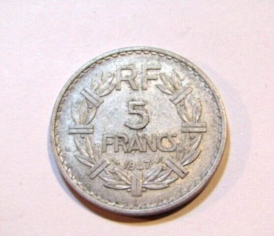 Moneda de 5 francos Francia 1947 Foto 1 de 4