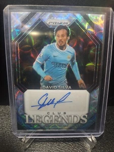 2023-24 Panini EPL Soccer David Silva Club Legends Auto Manchester City - Picture 1 of 2
