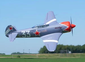 RC Airplane Aircraft H-King Yak-11 Steadfast Single-Seat 6S Racer EPO 1450mm PNF - Picture 1 of 17