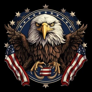 UNITED STATES EAGLE FLAG PROUD+ Vynil Decal 6 Years RESSI+LAMINATED Free Sticker - Bild 1 von 1