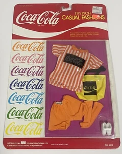 Barbie Coca-Cola vintage abito moda casual adatto 11 1/2" sigillato nuovo 1986 - Foto 1 di 3