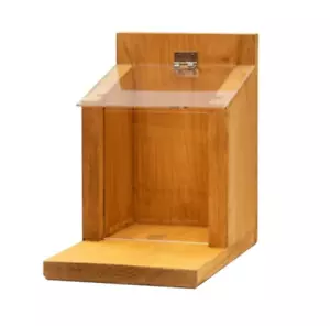 Futterhaus Holz Futterstation Eichhörnchen-Futterspender für Nüsse Imprägniert - Bild 1 von 5