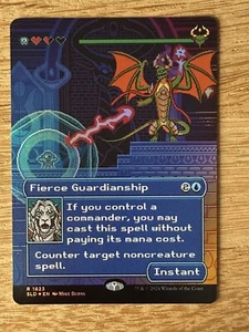 Mtg Secret Lair Extra Life 2024— Fierce Guardianship —FOIL—NM - Picture 1 of 1
