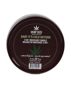 Hemp Seed Natural Body Care 3 IN 1 Baby It's Cold Outside Candle 6 ounces, New - Picture 1 of 3