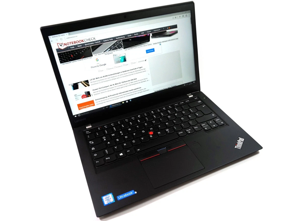 Preços baixos em Lenovo ThinkPad T470S Preto PC laptops e netbooks