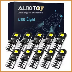 AUXITO 10 Pcs W5W T10 LED Canbus No Error Bulb Car Interior Light 194 LED Signal - Picture 1 of 24