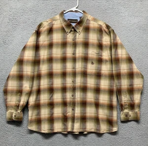 Bit & Bridle Men’s 3XL Button Shirt Multicolor Plaid Long Sleeve Lightweight - Picture 1 of 13