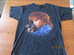 VTG 90s Reba McEntire 20 Years 1996 Tour T-Shirt Black ~ XL - Picture 1 of 7