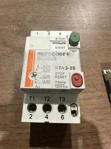 SPRECHER & SCHUH KTA 3-25 0.16-0.25A MANUAL MOTOR STARTER  B280 - Picture 1 of 1