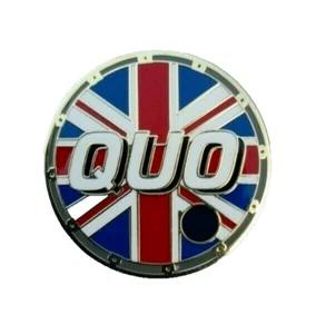 UK STATUS QUO BADGE / PIN UNION JACK DRUM #6 - Picture 1 of 1