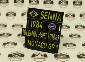 Pitboard 1:43 1:18 1:24 1:12 1:8 Senna Toleman tg184 monaco gp spark minichamps - Foto 1 di 1