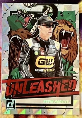 Kevin Harvick 2023 Panini Chronicles Unleashed #U9 Checkers Foil #GEARWRENCH4 - Image 1 of 3