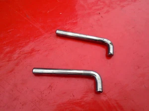 07 08 MINI COOPER R56 GLOVE BOX METAL HINGE RETAINER CLIP SET PAIR BOTH OEM - Picture 1 of 3
